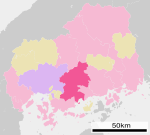 Higashihiroshima in Hiroshima Prefecture Ja